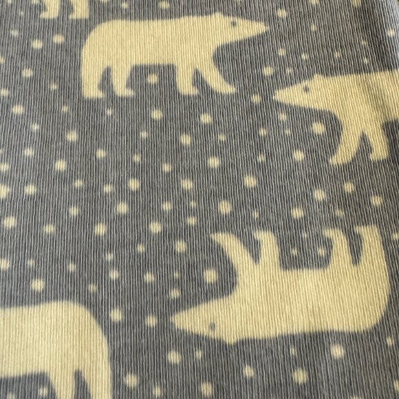 HANNA ANDERSSON Sleeper - zip-up - Blue & white polar bear  motif  12-18 mo - Picture 3 of 4